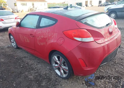 2013 Hyundai Veloster Base W/Black из США, поврежденный, VIN KMHTC6AD6DU142906